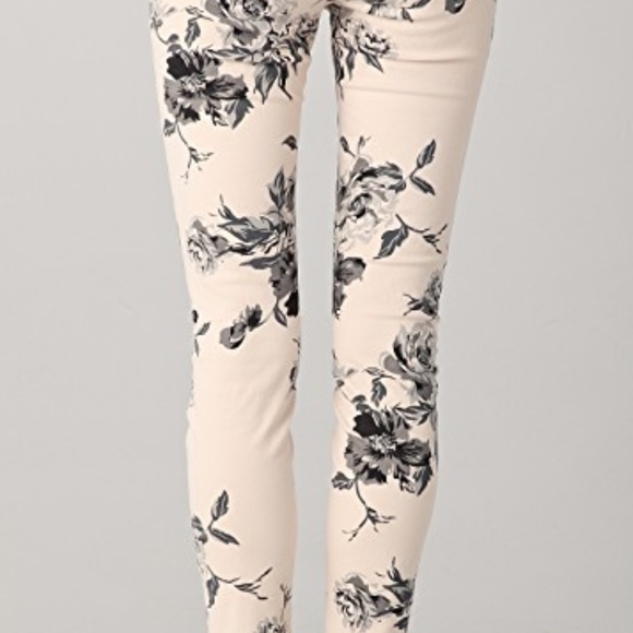 J Brand Large Floral Print Skinny Jeans - Picture 6 of 8
